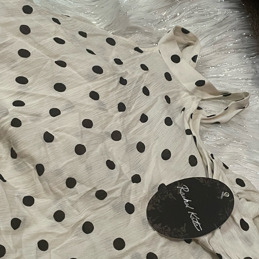 Rachel Kate Black and Cream Polka Dot Blouse